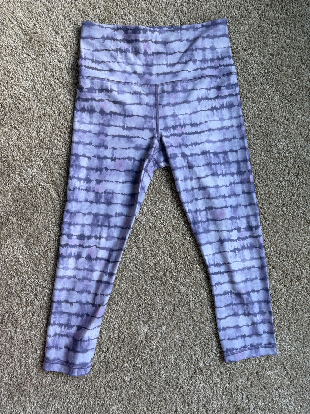 Athleta Lavender Tie-Dye High-Rise Leggings